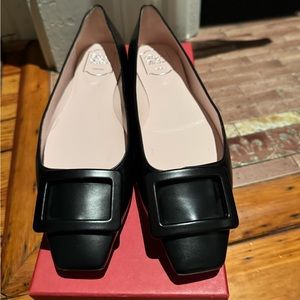 Roger Vivier Black Ballet Flats Women’s 39.5